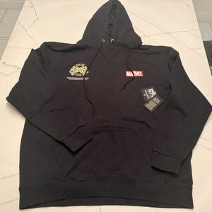 Darc Sport Black Wolverine Hoodie with Red and Yellow Accents